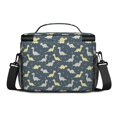 thumbnail image 3 of Dinosaur and Star Gray Pattern Insulated Lunch Box for Women Men, Medium Leakproof Cooler Bag with Adjustable Strap, 10"x6.7"x8", 3 of 5