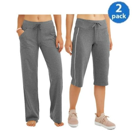 Athletic Works Relaxed Fit Pant in Regular and Petite & Piped Bermuda Short 2-Pack