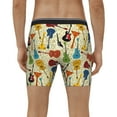 thumbnail image 4 of Xecao Different Kind Of Guitars Print Boxer Briefs for Men's Stretch Moisture-Wicking Underwear, Mid-Rise Classics breathable fabric, 4 of 7