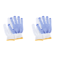 thumbnail image 2 of Guantes Laboral Btafrte Hilo Algodón Transpirable Protectores Cuentas Puntos PVC Color Blanco, 2 of 8