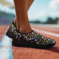 thumbnail image 5 of Chririnla Colorful Musical Note Print Sneakers for Women Slip on Walking Shoes Lightweight, 5 of 7