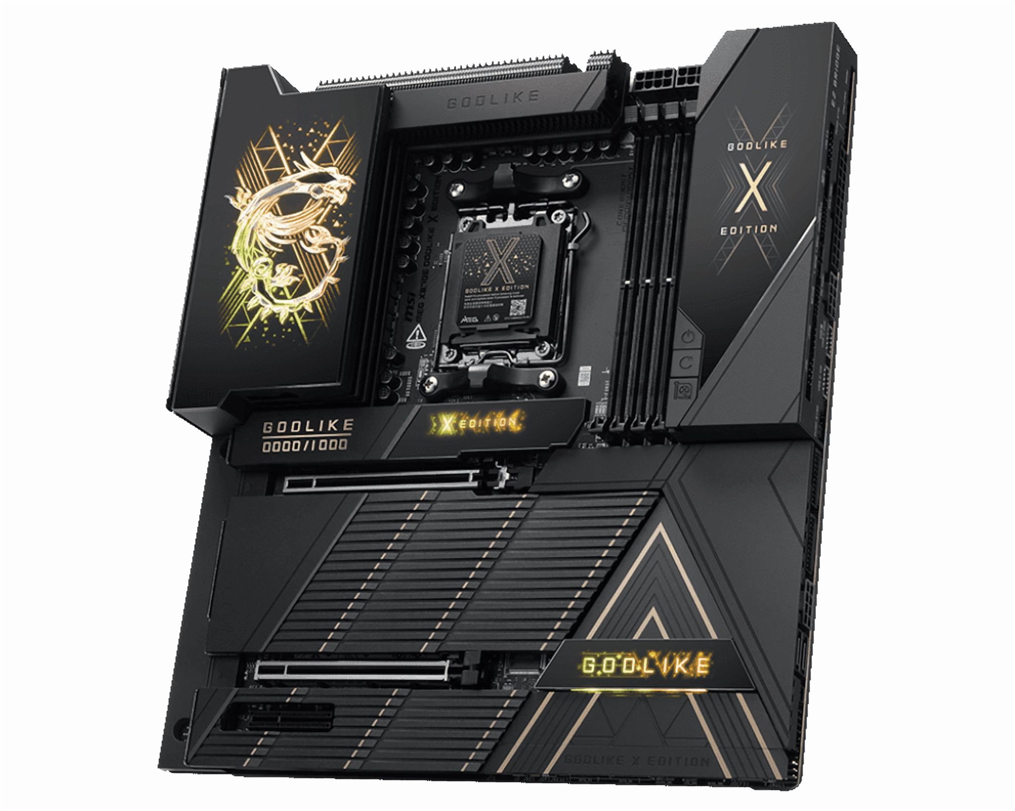 MSI MEG X870E GODLIKE X EDITION AM5 AMD X870E PCIe 5.0/4.0 USB 40/20/10/5Gbps Type C/A Wi-Fi 7 E-ATX Motherboard