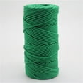 thumbnail image 2 of 4mm Colored Cotton Rope for DIY Handwoven Tapestry, 328 Feet (100 Meters) Decorative Macrame Cord, Wall Hanging Material, Tag Rope,Green, 2 of 8