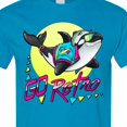 thumbnail image 4 of Inktastic Go Retro Orca Wearing Salmon Fish As Hat T-Shirt, 4 of 5