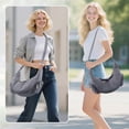 thumbnail image 5 of Duryarhall Women Crescent Shaped Single Shoulder Crossbody Bag Waterproof Design Casual Hobo Bag, 5 of 5