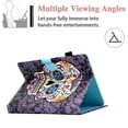 thumbnail image 3 of Allytech Stand Case for Universal 6.5-7.5 inch Tablets, PU Leather Protective Folio Stand Card Slots Wallet Case for Fire 7/ LG G Pad 7.0/Voyager 7 /Android 7/ Zenpad/ Onn 7", Skeleton, 3 of 5