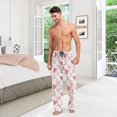 thumbnail image 6 of GZHJMY Valentine's Day Pajama Pants for Men, Lounge Pants Lightweight Men Pajama Bottoms with Drawstring Pockets, Christmas New Year Birthday Gifts, Medium, 6 of 6