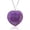 Amethyst, variant on 10pcs Natural Crystal Healing Stone Necklace Heart Shaped Chakra Necklace 3cm-Malachite
