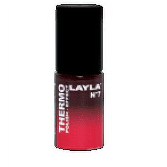 Layla Thermo Polish Effect Color Changing Nail Lacquer #7 Mulled Wine to Red
