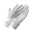 thumbnail image 4 of TISHITA 5x Gants de Protection Solaire pour Femmes Randonnée Golf Vélo Gants Doigts Complets Blanc Gris Doigts, 4 of 8