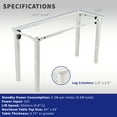 thumbnail image 3 of VIVO White Electric Dual-Motor Height Adjustable 4-Leg Standing Desk Frame, 3 of 7
