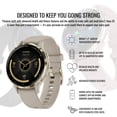 thumbnail image 3 of Garmin Venu 3S Soft Gold Stainless Steel Bezel Smartwatch with 41mm Ivory Case and Silicone Band Bundle with Charger Stand for Garmin Smartwatches and Focus Charger Port Protectors (9-Pack) (3 Items), 3 of 7