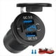 thumbnail image 1 of Puerto de Carga Rápida Dual QC3.0 de 18 W y PD de 30 W, USB C para Cargador de Coche con Voltímetro, 12 V, Resistente Al Agua, para o Coche., 1 of 5