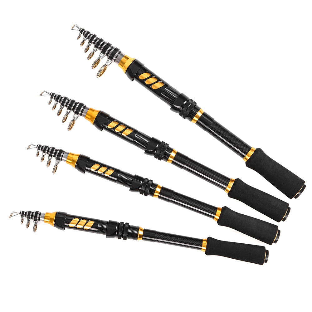 Lixada Carbon Fiber Telescopic 95" Spinning Fishing Rod & Reel Combo 2-Piece Rod