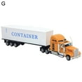 thumbnail image 1 of 1 Modèle de Camion en Alliage 65 Réaliste Simulé Détaillé Américain Super Long Modèle de Camion de Transport pour Adultes, 1 of 10