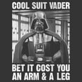 thumbnail image 2 of Men's Star Wars: A New Hope Darth Vader Cool Suit  Graphic T-Shirt, 2 of 3