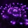 thumbnail image 2 of Halloween Spider Web Lights – 60 LED Purple with Fake Spider, 8 Modes Waterproof Net Lights for Indoor/Outdoor Halloween Garden, Yard & Patio, 2 of 8