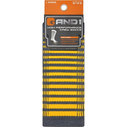 And1 high performance crew socks Clearance