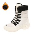 thumbnail image 5 of XIMIN Women's Thermal Insulated Boots Wear-Resistant Cozy Plush Non-Slip Waterproof Long Boots Lightweight Warm for Daily Comfort Winter Outdoor Hiking, 5 of 9