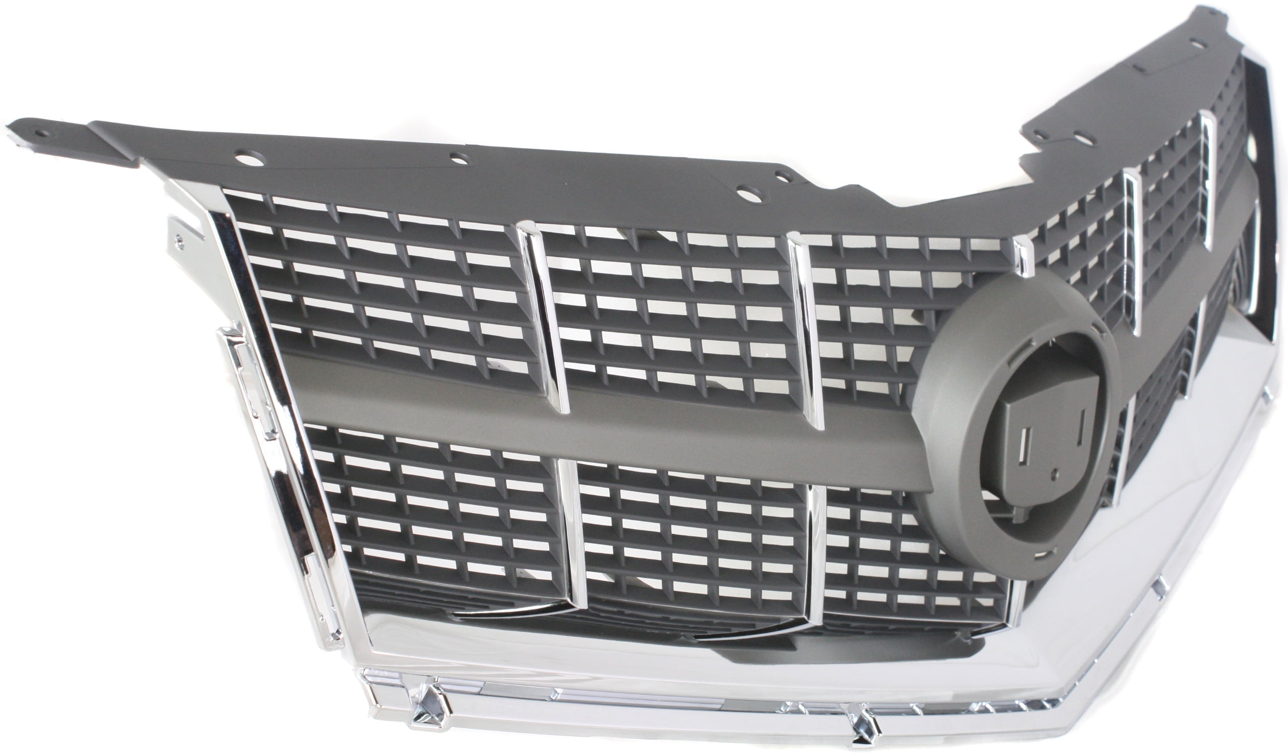 Grille Assembly Compatible With 2010-2012 Cadillac SRX Gray Shell and Insert