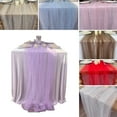 thumbnail image 7 of 9.8FT Gauze Table Runner Chiffon Cheesecloth Table Runner with Faux Pearls Dining Table Decor Cloth for Home Birthday Holiday Party, 7 of 7