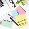 thumbnail image 6 of Index Cards with Ring,200 Sheets Helical Ruled Flashcards,Multicolor Learning Card,Paper Ring Notecards, Note Taking Paper for Office Nursing Household Taking to Do List,4 Colors,Topboutique, 6 of 6
