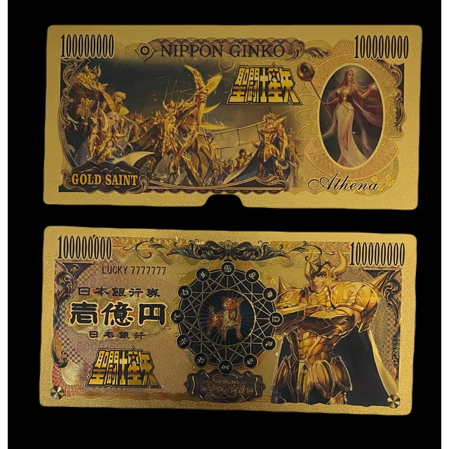 Billete Conmemorativo Anime Saint Seiya Gold Saint Tauro Aldebaran