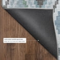 thumbnail image 5 of Addison Rugs Mayfield Premium Machine Washable Transitional Diamond Teal Rectangle Rug, 10' x 14', 5 of 6