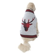 Vibrant Life Dog Sweater Check Deer-Large