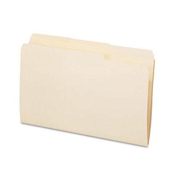 Essentials File Folders- 1/3 Cut- Top Tab- Legal- Manila- 100/Box
