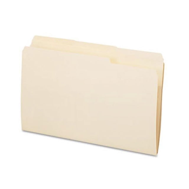 Essentials File Folders- 1/3 Cut- Top Tab- Legal- Manila- 100/Box