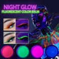 thumbnail image 3 of Fluorescent Powder Eyeshadow Glitter Glow In Dark 6 Color, Makeup Eye Shadow, 3 of 9