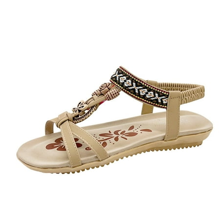 

Qufokar Wide Calf Snow Boots for Women Plus Size Slip On Sandals for Women Comfortable Casual Spring Toe Size Bohemian Shoes Flat Fashion Women Large Sandals Beach Summer And Open Women S Sandals