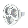 thumbnail image 2 of 3X MR16 GU5.3 12V Cool White Light Bulb 3X1W, 2 of 5