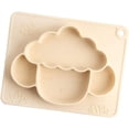 thumbnail image 1 of Compañero de alimentación para niños pequeños, platos de silicona antideslizantes con ventosa, alimentación dirigida por el bebé con silicona platino, suministros de alimentación para niños para, 1 of 5