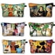 thumbnail image 2 of Estuche de cosméticos con estampado de gato para mujer, bolsas de maquillaje, bolsas de cosméticos de gatito de dibujos animados, bolsa de almacenamiento para niñas, Gato divertido, Cosplay, Mona Lisa Fivean unisex, 2 of 2