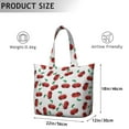 thumbnail image 3 of Weekender Bag with Fresh Cherry Cute Sweet Prints Large Capacity Travel Tote Bag Lightweight with Red Fruit Patterns Pink Cy Design, 3 of 5