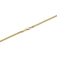 thumbnail image 2 of LOVEBLING 10K Yellow Gold 2mm Plain Hollow Franco Chain Necklace with Lobster Lock (22"), 2 of 5