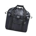 thumbnail image 2 of Bolsa con forro para cesta delantera de bicicleta, bolsa delantera con cordón para bicicleta eléctrica, bolsa de compras de mano, color negro, 2 of 8