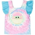 thumbnail image 4 of Star Wars The Child Little Girls Pullover Tankini Top and Bikini Bottom Swim Set Little Kid to Big Kid, 4 of 5