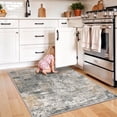 thumbnail image 3 of Roomisland Washable 3x4ft Entryway Rug Indoor, Non Slip Small Area Rug for Kitchen Bathroom Door Mat, Low Pile Floor Carpet with Rubber Backing, Vintage Farmhouse Decor, Easy Clean, 3 of 8