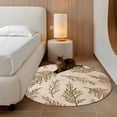 thumbnail image 2 of Round Rugs 4Ft, Brown Tree Branches Round Area Rug Washable Indoor Throw Carpet, Vintage Nature Brown Ombre Soft Non Slip Circle Rug for Kitchen Nursery Room Home Decor Aesthetic, 2 of 8