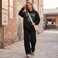 thumbnail image 5 of longantii Wide Leg Sweatpants Women Low Rise Baggy Sweatpants Y2K Drawstring Cotton Lounge Pants Womens Fall Fashion 2026, 5 of 7