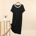thumbnail image 2 of RQYYD Womens Long Nightgown with Lace Trim Soft Loose Sleep Dress Lightweight Comfy Loungewear Casual Sleepwear for Women, 2 of 5