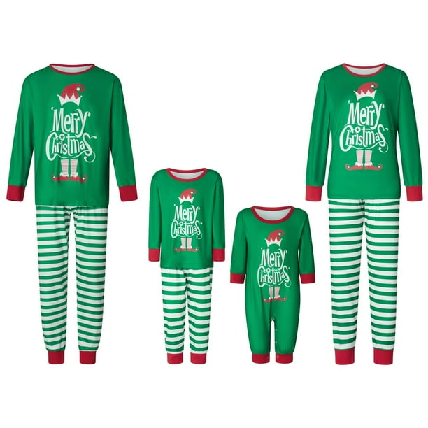 Pijamas navideños a juego para toda la familia de Fiomva. Conjuntos a juego para mujer. Ropa de dormir navideña.