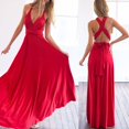 thumbnail image 3 of Robe Maxi Convertible Enveloppante Multi-Positions pour Femmes Bandage Multi-Positions Robe Longue de Demoiselle d'Honneur, 3 of 4
