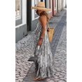 thumbnail image 5 of Women's Summer Spaghetti Strap Maxi Sundress - Scoop Neck, Flowy Boho Style for Casual Vacation Wear, 5 of 13