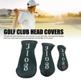 thumbnail image 3 of Golf Club Headcovers Set,Sports Style Soft PU Leather Golf Club Headcovers Set for Training, 3 of 7