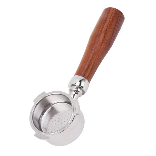 3 Ear Portafilter, Coffee Machine Portafilter 51mm 3 Ear Coffee Machine Portafilter With Filter Basket Wooden Handle Bottomless Portafilter For EC0680