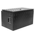 thumbnail image 4 of KTENME 24 Inch Heavy Duty Aluminum Diamond Plate Tool Box Chest Box Pick Up Truck Bed RV Trailer Toolbox Underbody Box Storage Lockable Organizer with Side Handle and Lock Keys, 4 of 7